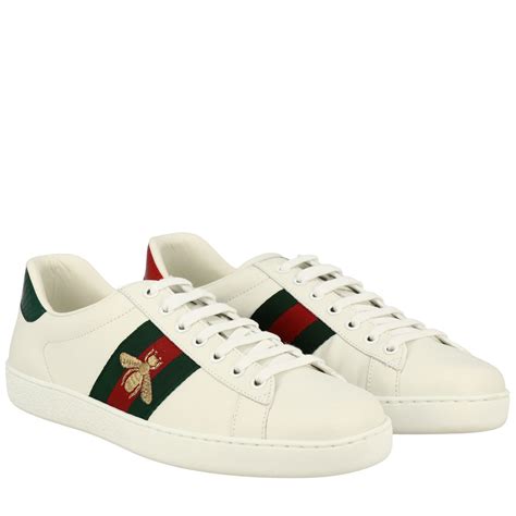 gucci white trainers men|classic gucci sneakers for men.